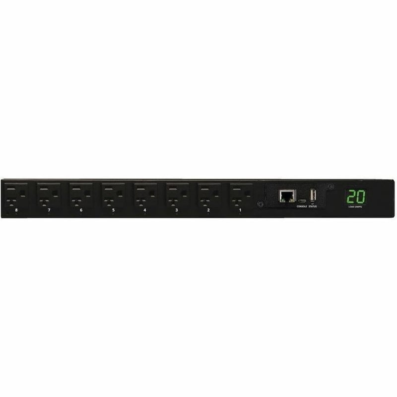 Tripp Lite by Eaton PDU 1.9kW Single-Phase Switched PDU - LX Interface 120V Outlets (16 5-15/20R) L5-20P/5-20P Input 12 ft. (3.66 m) Cord 1U Rack-Mount TAA - Thumbnail 3