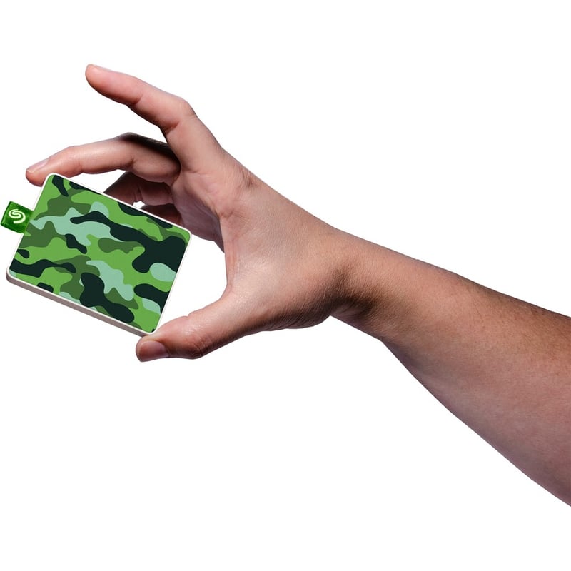Seagate One Touch STJE500407 500 GB Portable Solid State Drive - External - Camo Green - Thumbnail 5