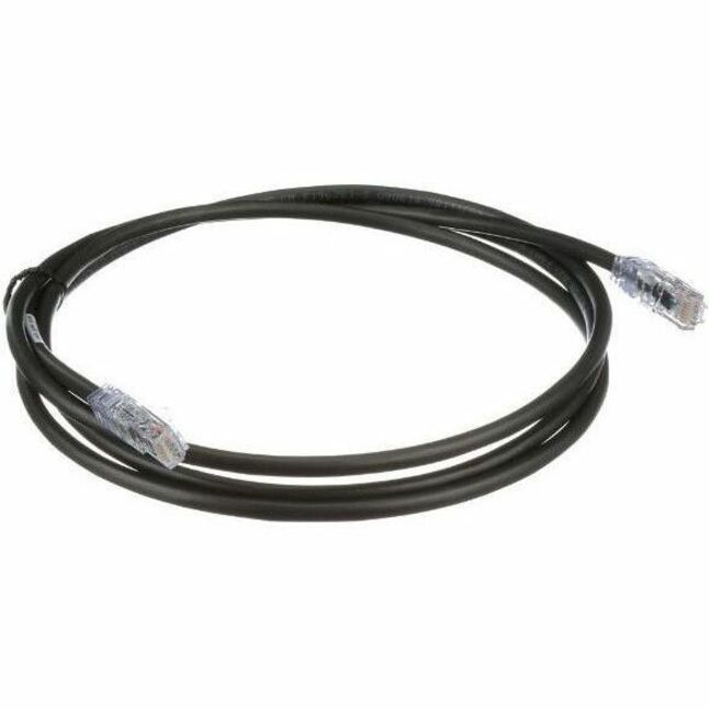 PanNet Cat 6A 24 AWG UTP Copper Patch Cord, 30 ft, Black - Thumbnail 4