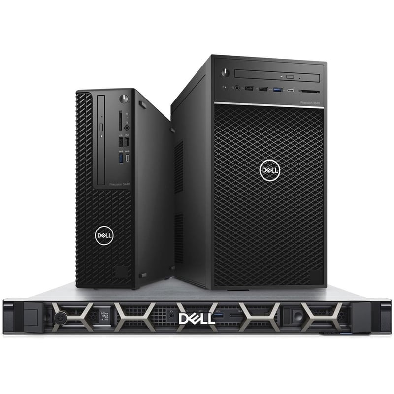 Dell Precision 3000 3640 Workstation - Core i7 10th Gen i7-10700 - vPro Technology - 32 GB - 512 GB SSD - Tower - Thumbnail 5