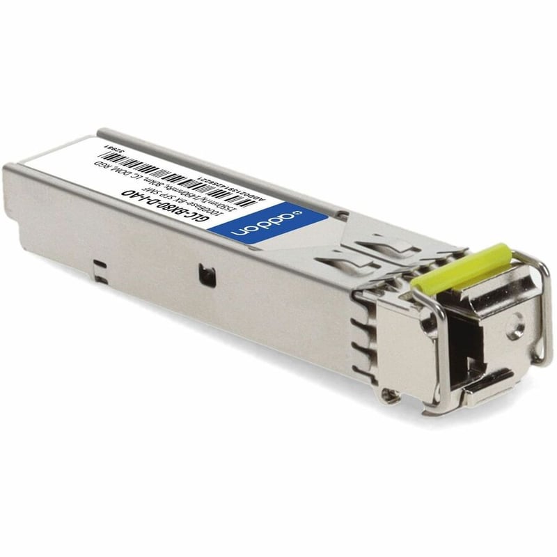 AddOn Cisco GLC-BX80-D-I Compatible TAA Compliant 1000Base-BX SFP Transceiver (SMF, 1550nmTx/1490nmRx, 80km, LC, DOM, Rugged)