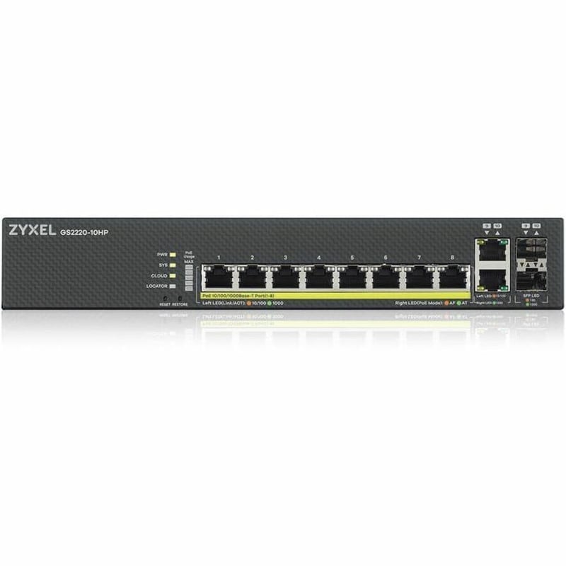 ZYXEL 8-port GbE L2 PoE Switch with GbE Uplink