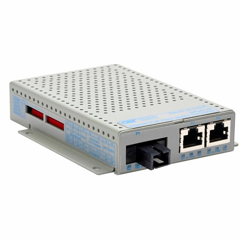 10/100/1000 2XRJ-45 POE+ CONVER TER SC SM SF 15/13 20KM AC -40-60C