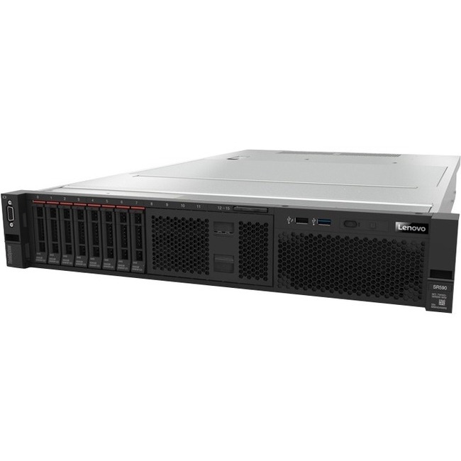 Lenovo ThinkSystem SR590 7X99A086NA 2U Rack Server - Xeon Silver 4208 2.10 GHz - 16 GB RAM - 12Gb/s SAS, Serial ATA/600 Controller - Thumbnail 1