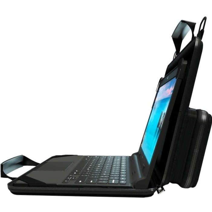 13-14" Always-on EVA Chromebook Case w/ Pouch & Shoulder Strap - Thumbnail 2