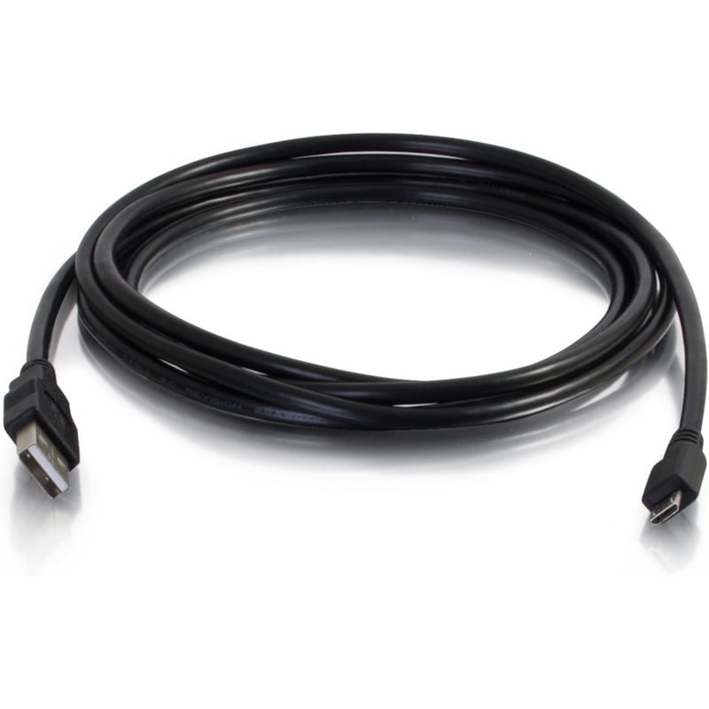C2G 15ft USB 2.0 A to Micro-USB B Cable - USB Cable - Phone Charging Cable - Thumbnail 1
