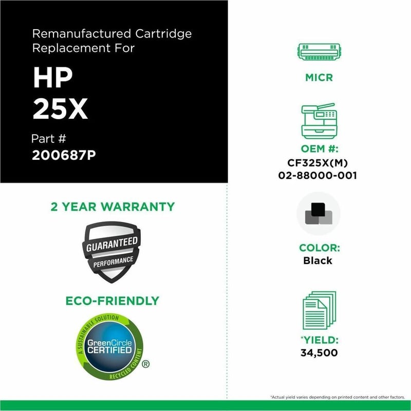 Clover Imaging Remanufactured High Yield MICR Toner Cartridge for HP CF325X, TROY 02-88000-001 - Thumbnail 3