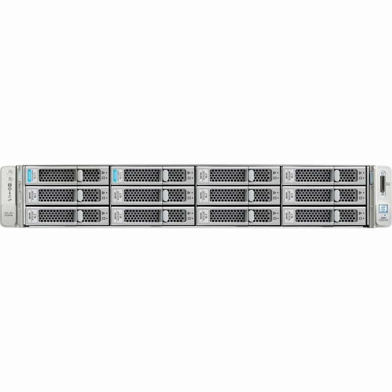 Cisco C240 M5 2U Rack-mountable Server - 2 Xeon Silver 4114 2.20 GHz - 96 GB RAM - Serial ATA, 12Gb/s SAS Controller - Thumbnail 2
