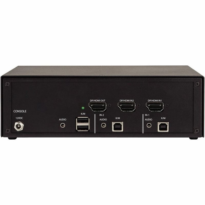 Black Box Secure KVM Switch, NIAP 4.0 Certified - 2-Port, Single-Monitor, FlexPort HDMI/DisplayPort - Thumbnail 3