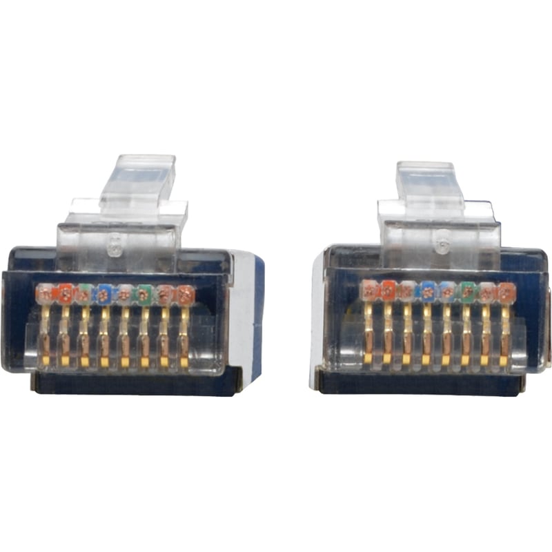 Eaton Tripp Lite Series Cat5e 350 MHz Molded Shielded (STP) Ethernet Cable (RJ45 M/M), PoE, Blue, 15 ft. (4.57 m) - Thumbnail 3