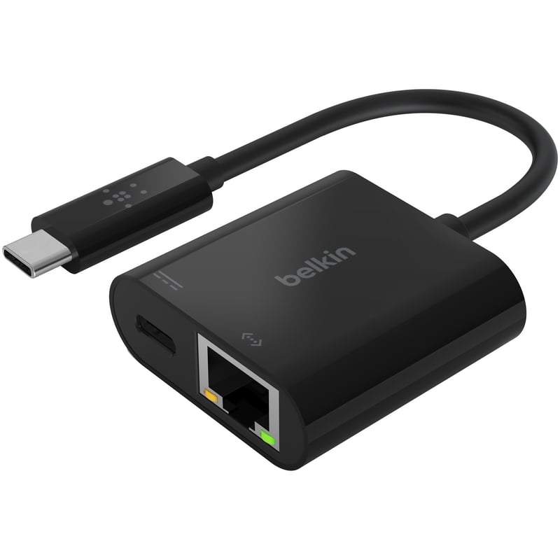 Belkin USB-C to Ethernet + Charge Adapter - Thumbnail 1
