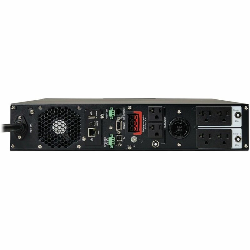 Eaton Tripp Lite Series SmartOnline 3000VA 2700W 120V Double-Conversion UPS - 7 Outlets, Extended Run, Network Card Included, LCD, USB, DB9, 2U Rack/Tower Battery Backup - Thumbnail 5