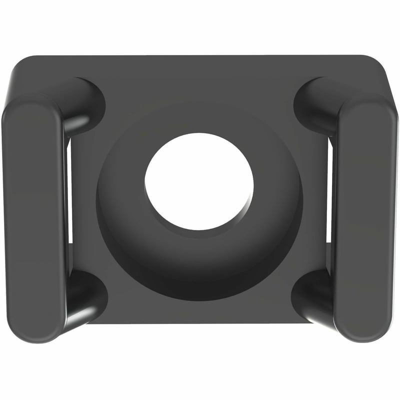 Panduit Super-Grip SGTM3S10-C0 Cable Tie Mount, Black, Supergrip, UV PA 6.6, Screw, #10 - Thumbnail 1