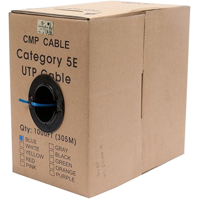 CAT5E UTP SOLID (CMP) 1000FT - BLUE - Thumbnail 1