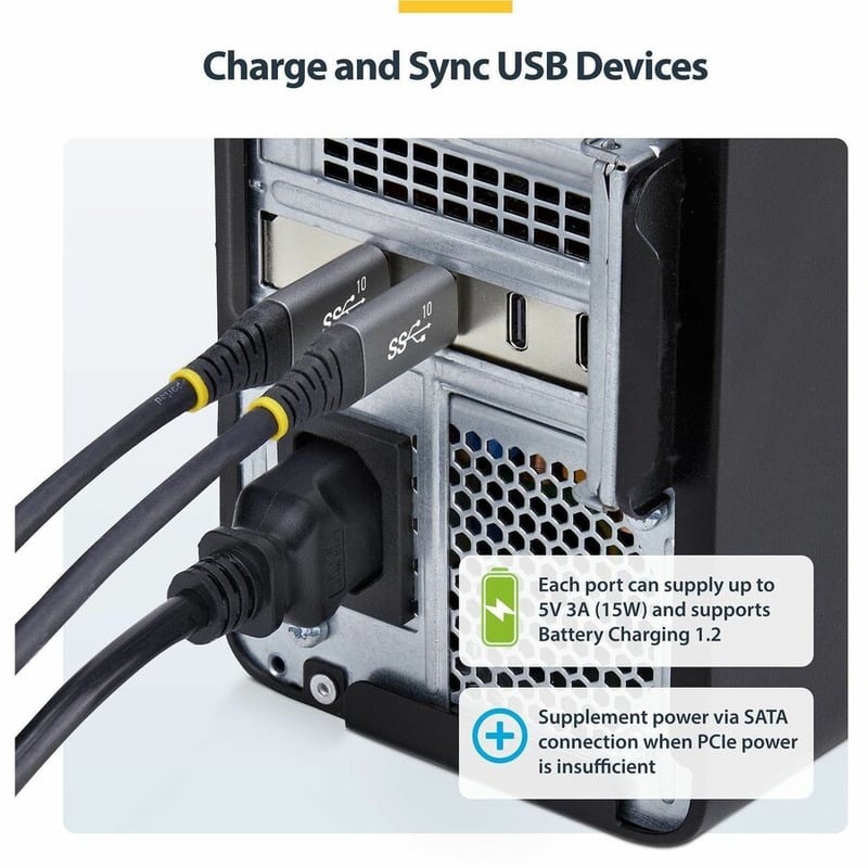 4-PORT USB TYPE-C PCIE CARD - USB-C 3.2 10GBPS PCI EXPRESS TAA - Thumbnail 2