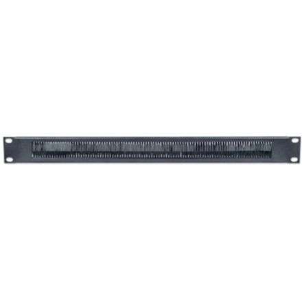 INTELLINET 1U, WITH BRUSH INSERT CABLE ENTRY PANEL FOR NETWORK CABINETS, BLACK - Thumbnail 3