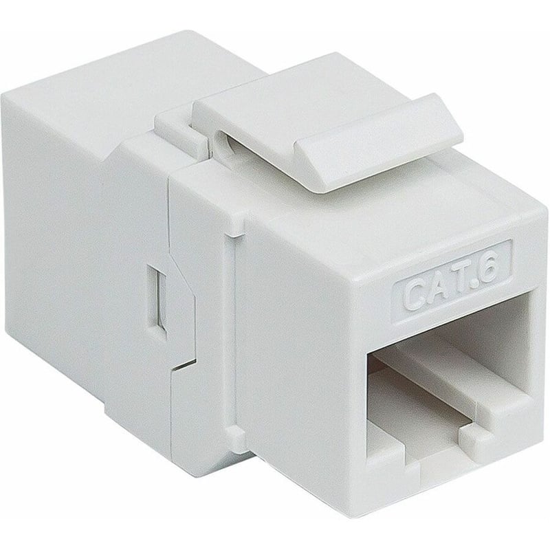 CAT6 IN-LINE WHITE KEYSTONE JACK - Thumbnail 2