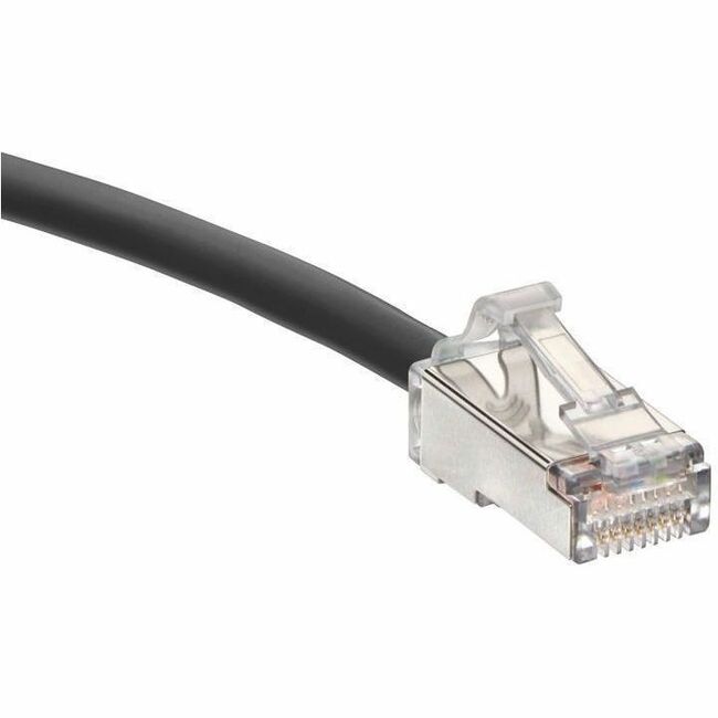 Leviton Cat 6A Small Diameter High-Flex Patch Cord, 12 ft (3.6 m), Black - Thumbnail 1