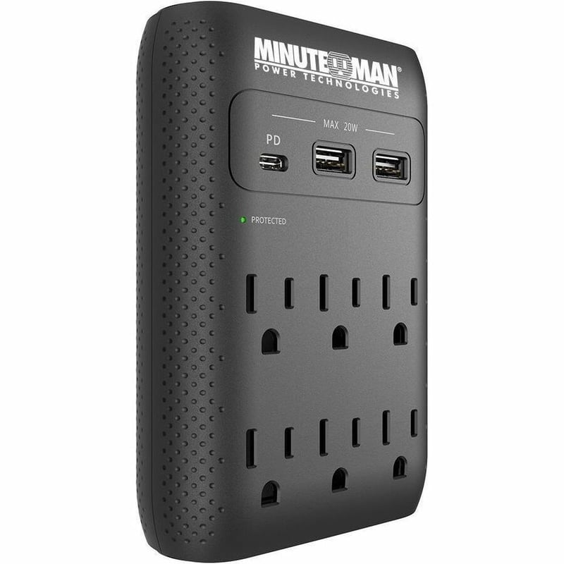SURGE WALL TAP 2160J USB CHARGER MMS 6-OUTLET WALL TAP SURGE - Thumbnail 3