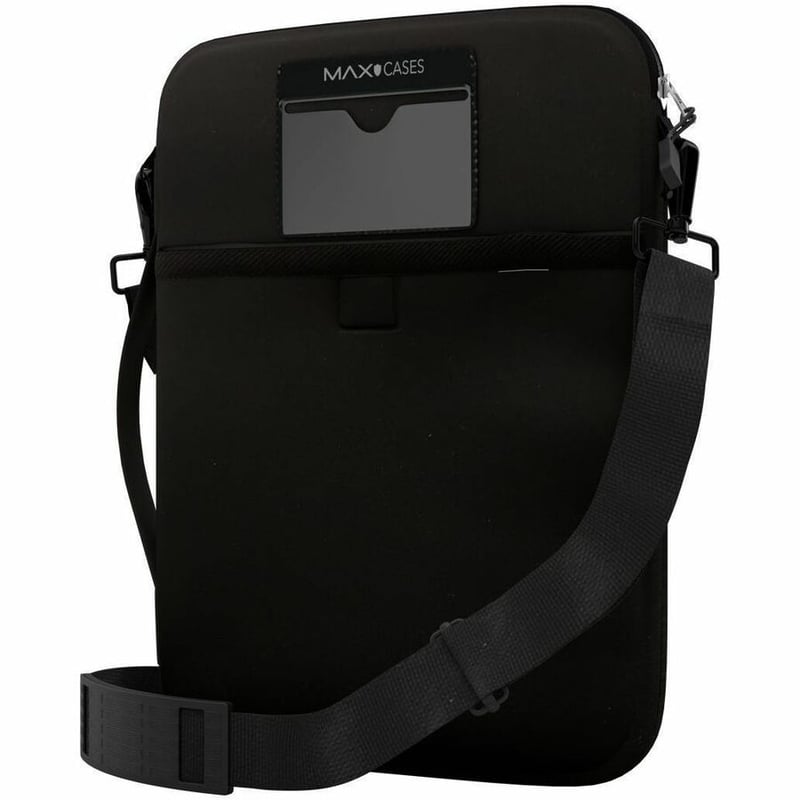 NEOPRENE SLEEVE VERTICAL 14 W/POCKET - (SHOULDER STRAP OPTIONAL) (BLACK) - Thumbnail 5