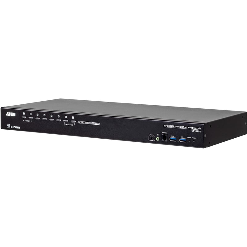 ATEN CS18216 16-Port USB 3.0 4K HDMI KVM Switch with Rack Mounting Kit - Thumbnail 1