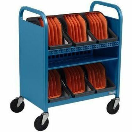 Bretford CUBE Transport Cart with Caddies - TVCT30CAD - Thumbnail 3