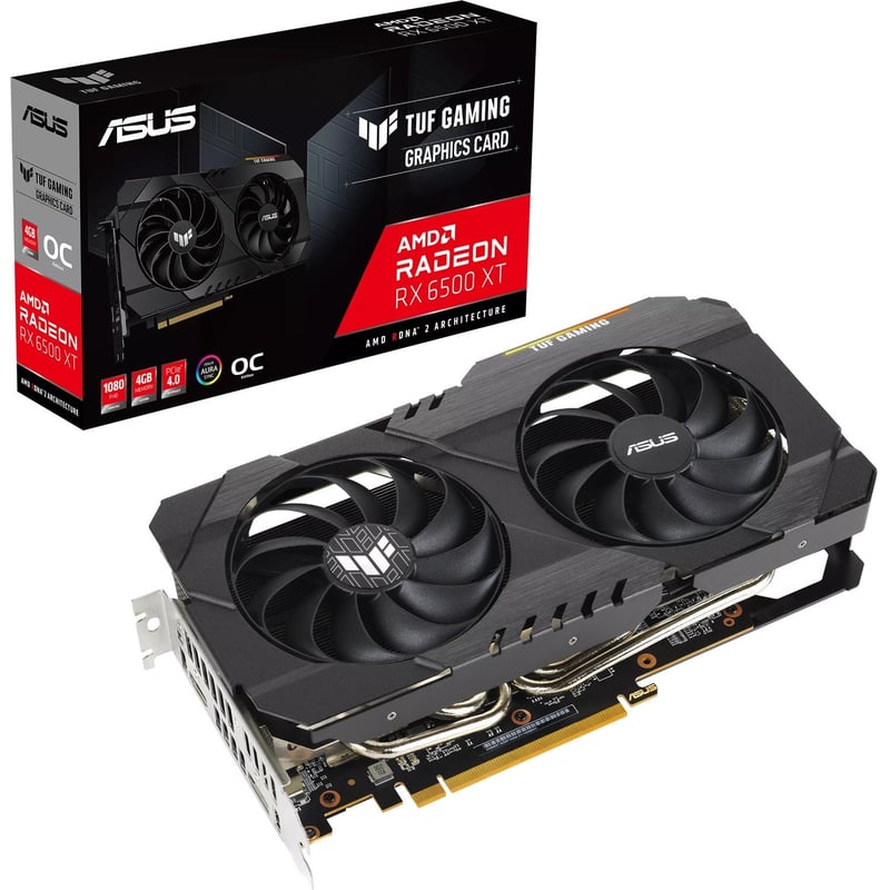 TUF AMD Radeon RX 6500 XT Graphic Card - 4 GB GDDR6 - Thumbnail 1