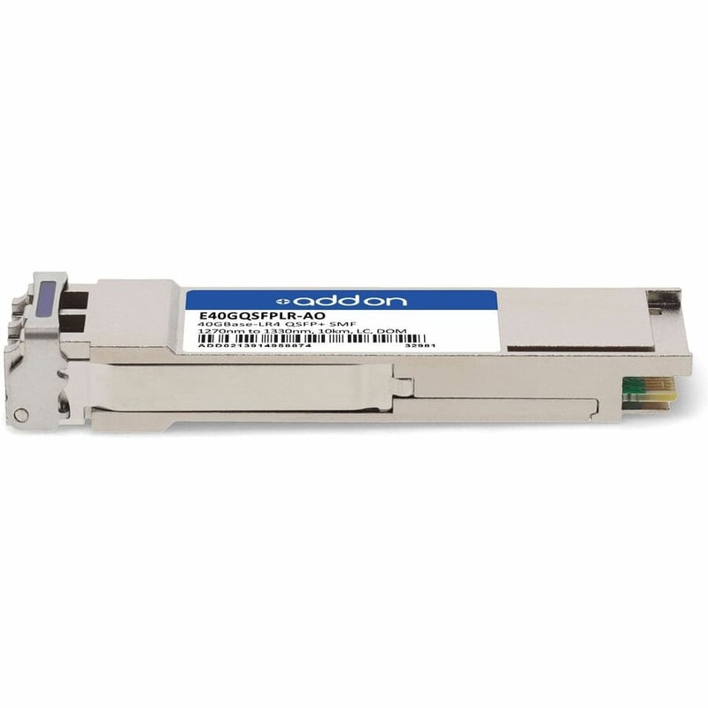 AddOn Intel E40GQSFPLR Compatible TAA Compliant 40GBase-LR4 QSFP+ Transceiver (SMF, 1270nm to 1330nm, 10km, LC, DOM) - Thumbnail 2