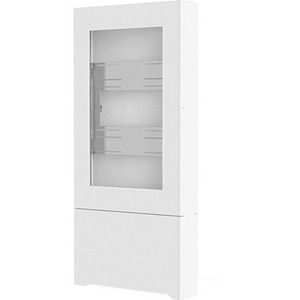 Chief Impact 43" Portrait Floor Standing Kiosk - White - Thumbnail 1