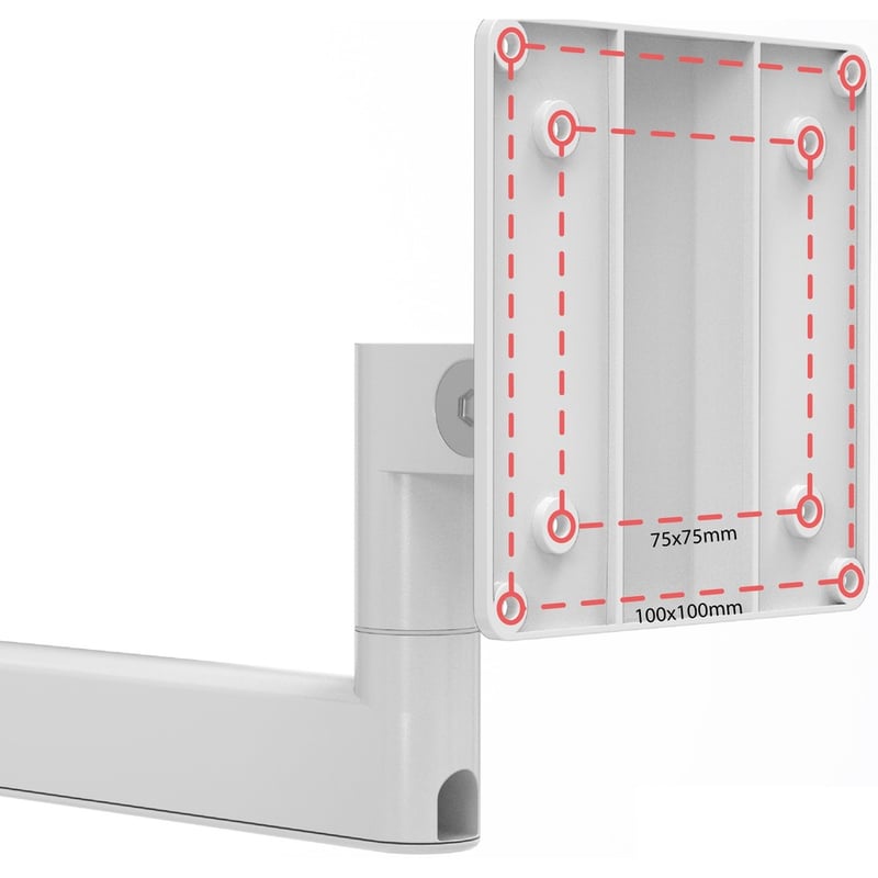 CTA Digital Medical Arm Wall Mount w/ Digital Password Combination Security Enclosure - Thumbnail 3