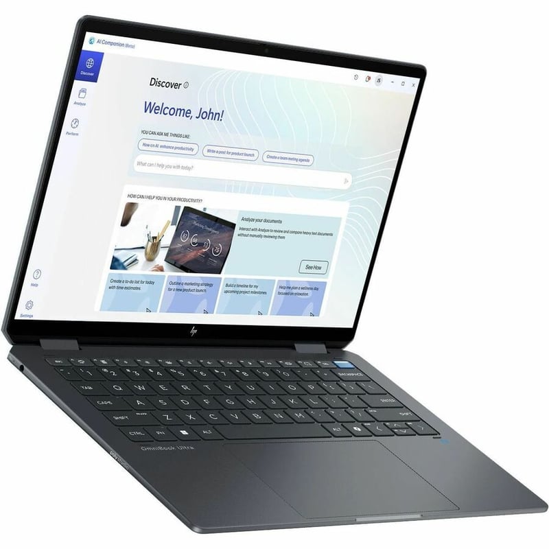 HP OmniBook Ultra Flip 14-fh0000 14-fh0047nr 14" Touchscreen Convertible 2 in 1 Notebook - 3K - 120 Hz - Intel Core Ultra 7 256V - Intel Evo Platform - 16 GB - 1 TB SSD - Eclipse Gray