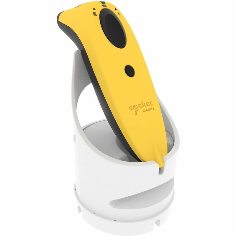 Socket Mobile SocketScan S720, Linear Barcode Plus QR Code Reader, Yellow & Black Dock - Thumbnail 4