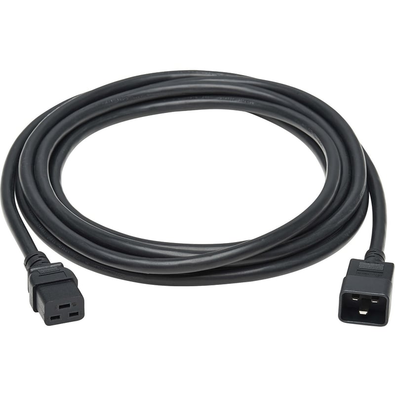 Eaton Tripp Lite Series Power Extension Cord, C19 to C20 - Heavy-Duty, 20A, 250V, 12 AWG, 15 ft. (4.6 m), Black - Thumbnail 1