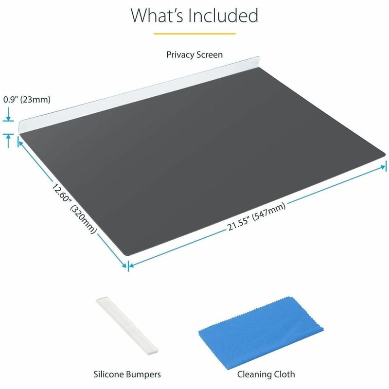 24IN MONITOR PRIVACY SCREEN - HANGING ACRYLIC FILTER/SHIELD