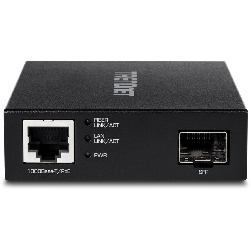 TRENDnet Gigabit Poe Pd SFP Fiber Media Converter; Poe Powered 100/1000Base-T to SFP Fiber Media Converter; Compact Design; TFC-PGSFP - Thumbnail 2