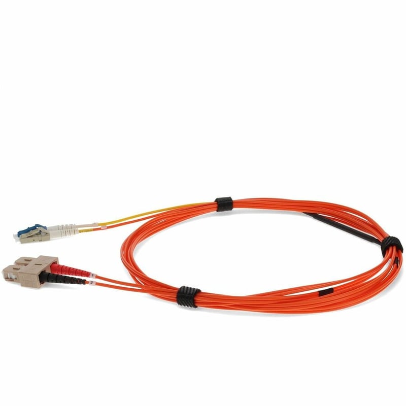 AddOn 3m LC (Male) to SC (Male) Orange OM2 & OS1 Duplex Fiber Mode Conditioning Cable - Thumbnail 2