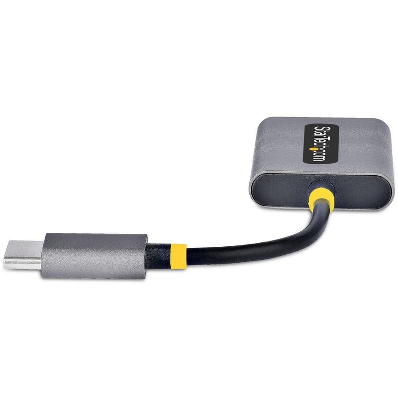 StarTech.com USB-C Headphone Splitter, USB Type C Dual Headset Adapter w/Mic Input, USB C to 3.5mm Audio Adapter/Earphone Dongle/Aux Jack - Thumbnail 4