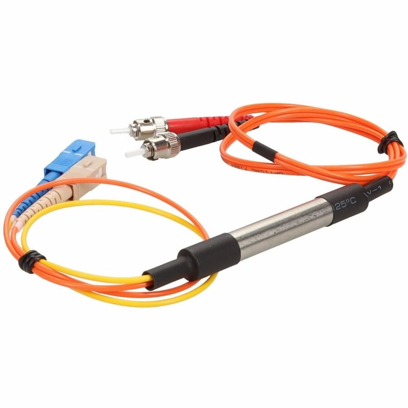 AddOn 3m ST (Male) Orange OM2 to SC (Male) Yellow OS2 Duplex OFNR Mode Conditioning Cable - Thumbnail 3