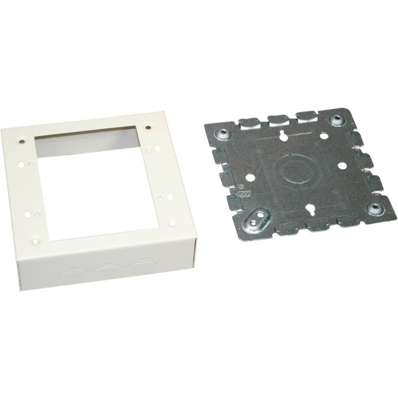 Wiremold 500/700 Two-Gang Shallow Switch and Receptacle Box Fitting