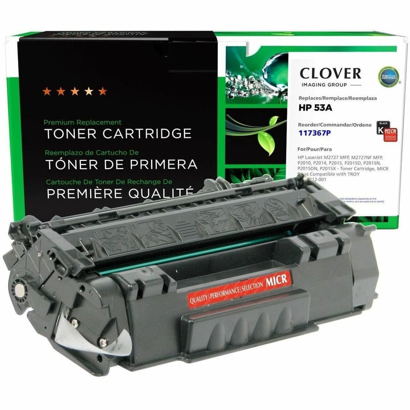 Clover Imaging Remanufactured MICR Toner Cartridge for HP Q7553A, TROY 02-81212-001 - Thumbnail 1