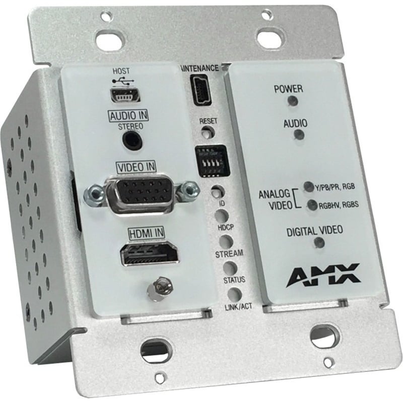 AMX Decor Style Wallplate Encoder with KVM, Black - Thumbnail 3