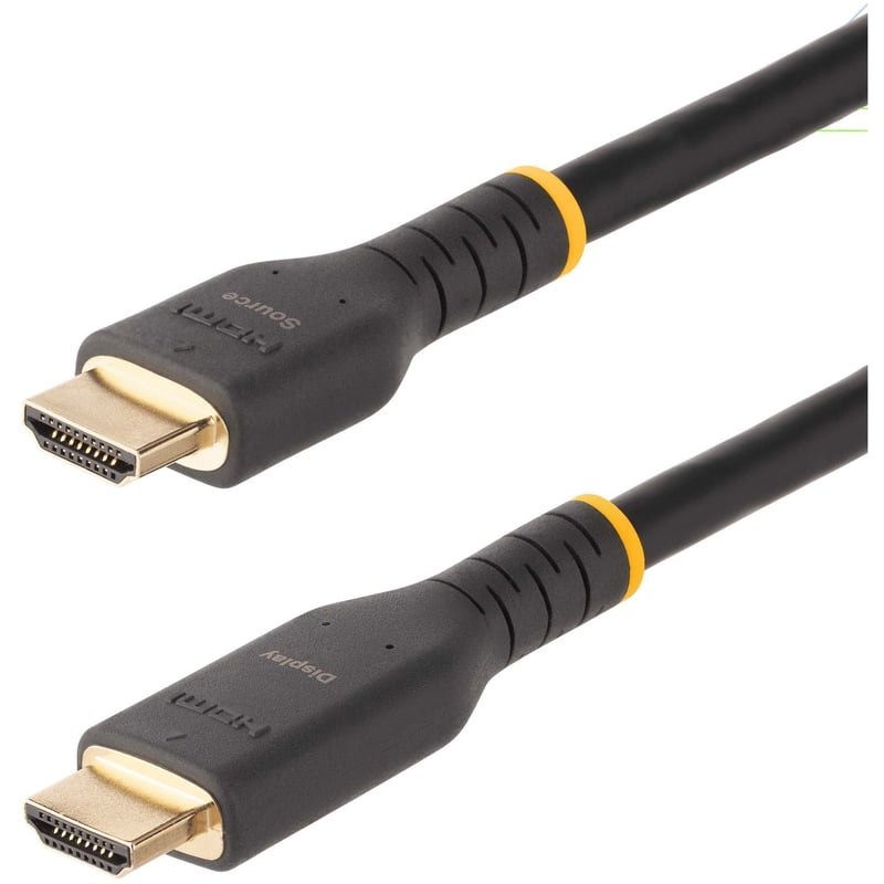 StarTech.com 10m (30ft) Active HDMI Cable, HDMI 2.0 4K 60Hz UHD, Rugged HDMI Cord w/ Aramid Fiber, Heavy-Duty High Speed HDMI 2.0 Cable - Thumbnail 1