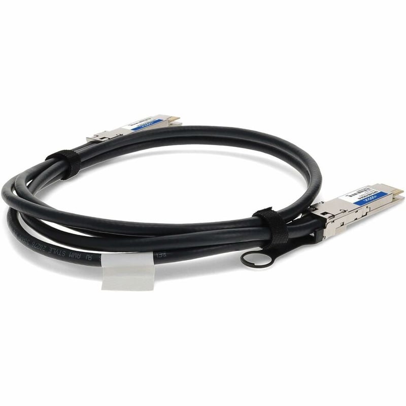 AddOn MSA and TAA Compliant 400GBase-CU QSFP-DD to QSFP-DD Direct Attach Cable (Passive Twinax, 2m) - Thumbnail 5