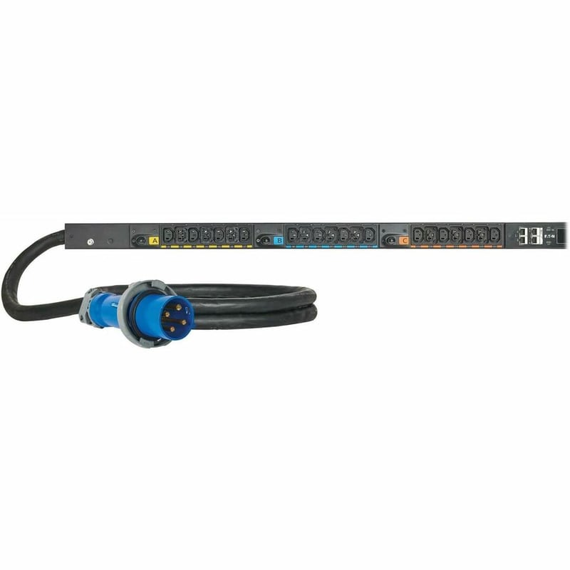Eaton 3-Phase Managed Rack PDU G4, 208V, 42 Outlets, 48A, 17.3kW, 460P9W Input, 6 ft. Cord, 0U Vertical - Thumbnail 3