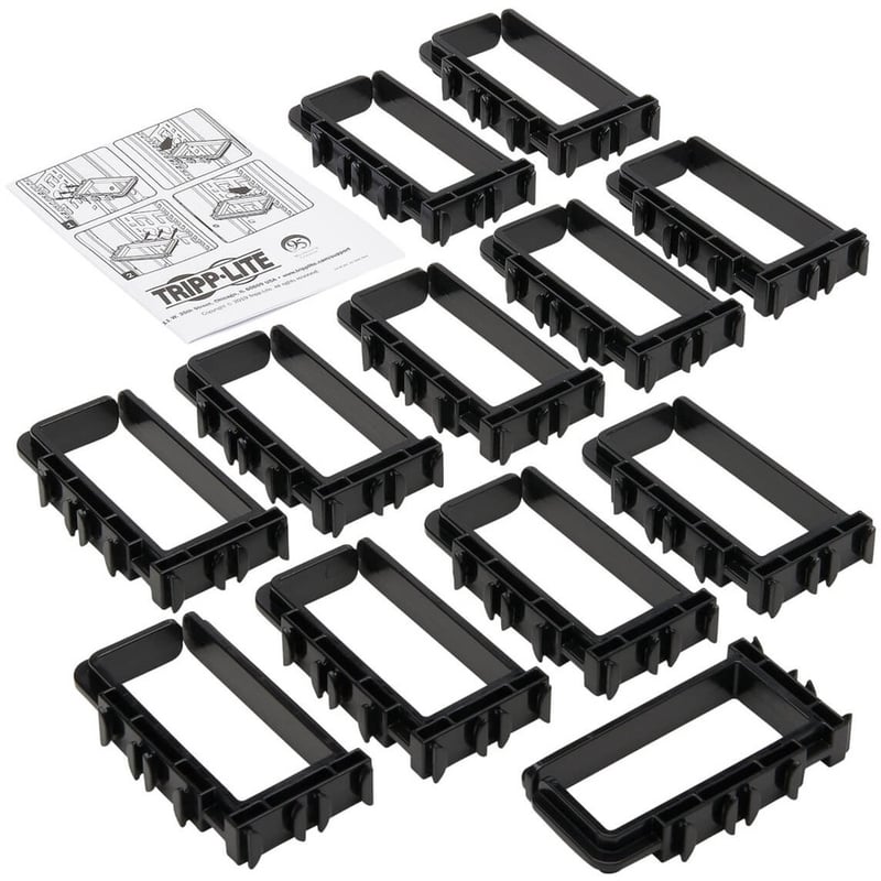 Tripp Lite by Eaton Cable Management Rings for Rack Enclosures - Button Mount Small 2 x 4 in. 12 Pack - Thumbnail 2