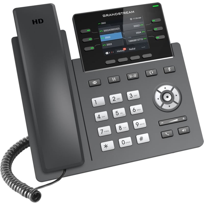 Grandstream IP Phone - Corded - Corded - Desktop - Thumbnail 4