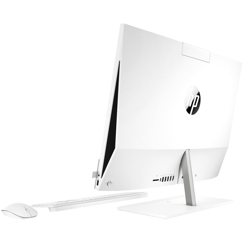 HP Pavilion 24-k0080 All-in-One Computer - Intel Core i7 10th Gen i7-10700T - 16 GB - 1 TB HDD - 512 GB SSD - 23.8" Full HD Touchscreen - Desktop - Snowflake White - Thumbnail 3