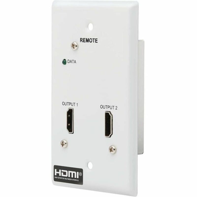 Eaton Tripp Lite Series 2-Port HDMI over Cat6 Receiver, Wall Plate - 4K 60 Hz, HDR, 4:4:4, PoC, HDCP 2.2, 230 ft. (70.1 m), TAA - Thumbnail 3