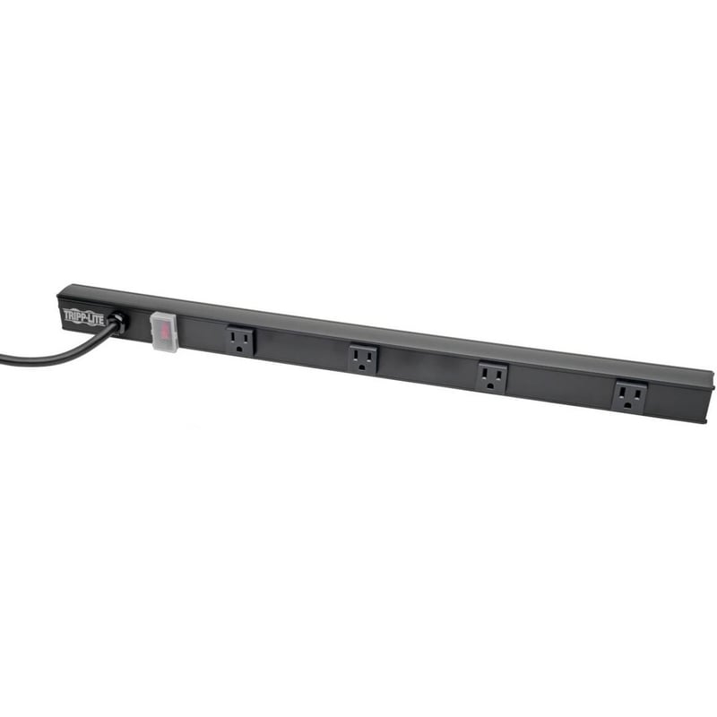 Eaton Tripp Lite Series 4-Outlet Power Strip, Right-Angle NEMA 5-15R - 15A, 120V, 6 ft. (1.83 m) Cord, Right-Angle 5-15P Plug, 24 in. - Thumbnail 1