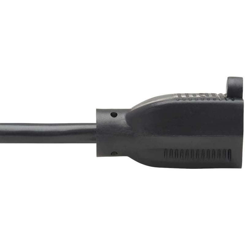 Eaton Tripp Lite Series Power Extension Cord, Right-Angle NEMA 5-15P to NEMA 5-15R - Heavy-Duty, 15A, 120V, 14 AWG, 6 ft. (1.83 m), Black - Thumbnail 3